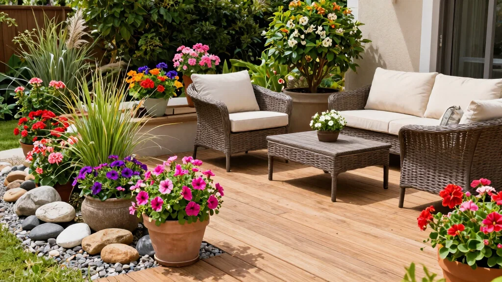 7 Landscaping Around Patio Ideas That Soften Every Edge and Make the Whole Yard Shine